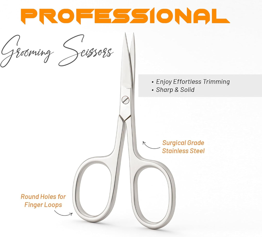 Profession Stainless Steel Grooming Blades, Manicure, Pedicure, or Trim Nail, Eyebrow, Eyelash, Scissors - Image 2