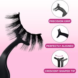 Professional Bite Instruments Eyelash Applicator Tool | Precision False Lash Curler & Clip