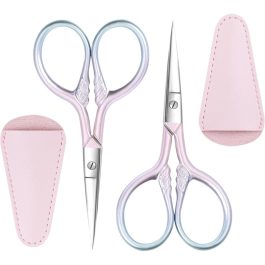 Professional Grooming Scissors with Stainless Steel for Facial Hair, Eyebrows, Beard, Ear, Nose