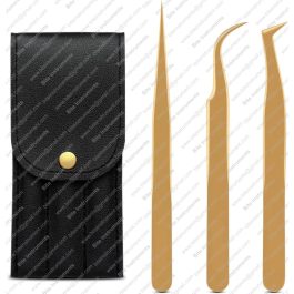 Eyelash Extension Tweezers-3 Pcs Diamond Grip Lash tweezers For Eyelash Extensions
