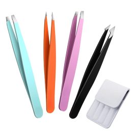 Tweezers for Women Facial Hair, 4 Pack Tweezer Set for Eyebrow Ingrown Hair