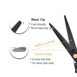 Bite Instruments Professional Hair Cutting Kit 6Piece Hairdressing Shears & Scissors Set