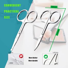 Professional Eyelash Scissors Stainless Steel Manicure & Beauty Scissor for Women