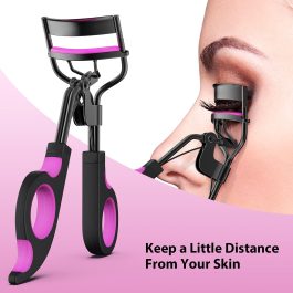 Bite Instruments Eyelash Curler with Extra Refill Pads Eyelash Tool For Makeup Artist
