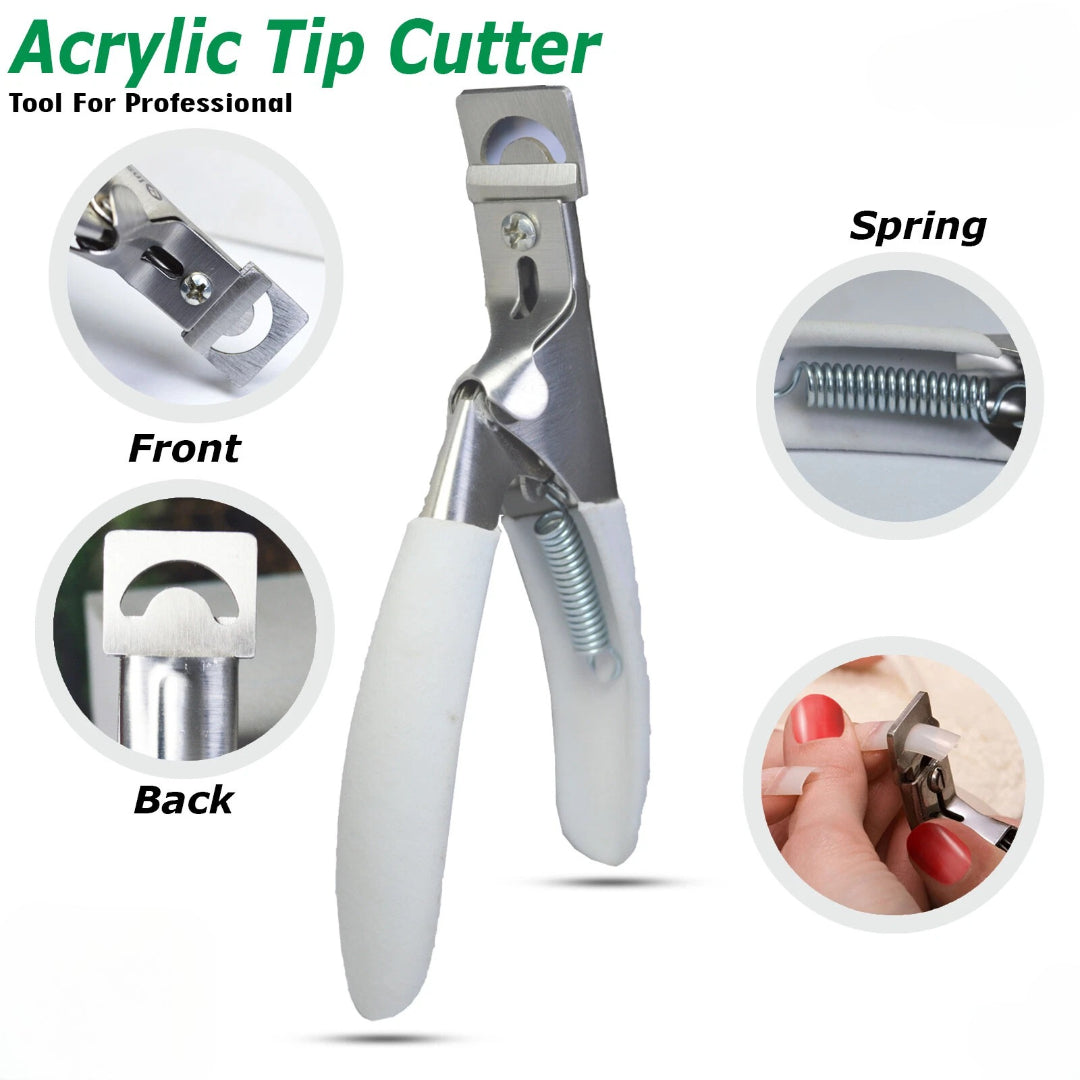 Professional Acrylic False Nail Clippers for Acrylic Nails For Girls Nail Art Bite Instruments - Image 2