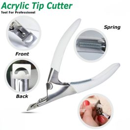 Professional Acrylic False Nail Clippers for Acrylic Nails For Girls Nail Art Bite Instruments