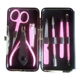 Bite Instruments Professional 6Pcs Manicure & Pedicure Set Stainless Steel Nail Care Tool Kit