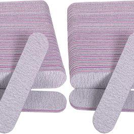 Professional Nail Files 100/180 Grit – Double-Sided Emery Boards for Manicure & Pedicure
