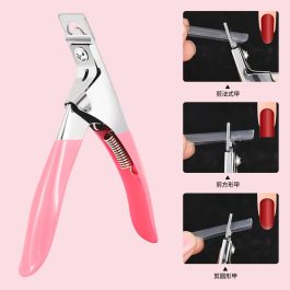 Professional Manicure Tips Cutter Acrylic Nail Clipper False Nail Scissors Edge Art Tool