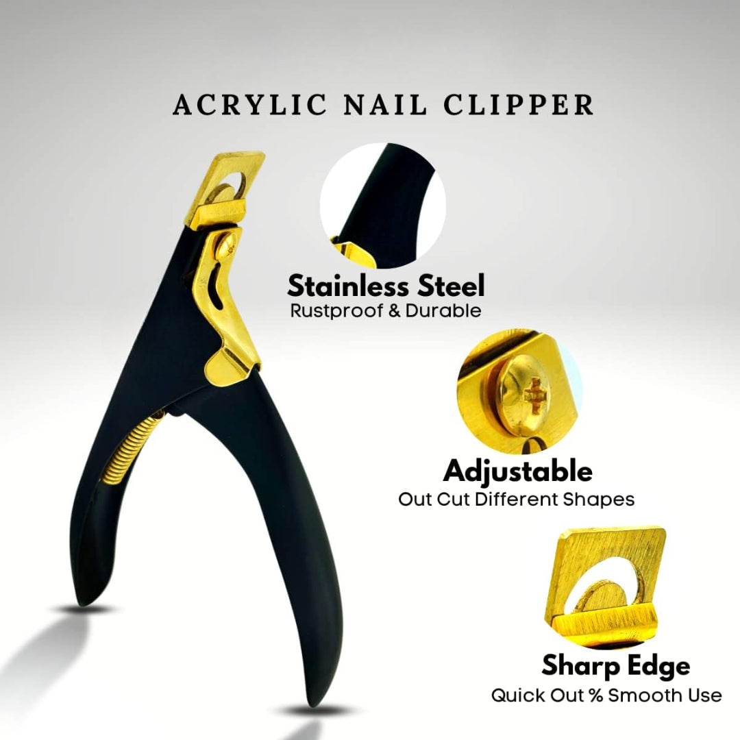 Professional Acrylic False Nail Clippers for Acrylic Nails Nail Tip Cutter Nail Manicure Tool Bite Instruments - Image 3