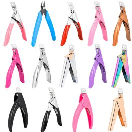Professional Manicure Tips Cutter Acrylic Nail Clipper False Nail Scissors Edge Art Tool