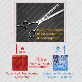 Professional Curved Chunker Dog Grooming Scissors | Bite Instruments