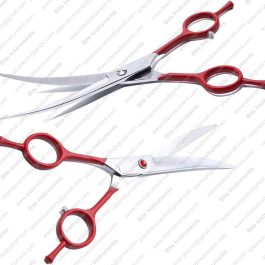 Curved Grooming Scissors for Dogs & Cats – Professional Pet Shears by Bite Instruments