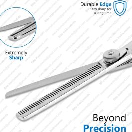 Curved Thinning Grooming Scissors for Dogs & Pets Professional Pet Hair Thinners | Bite Instruments