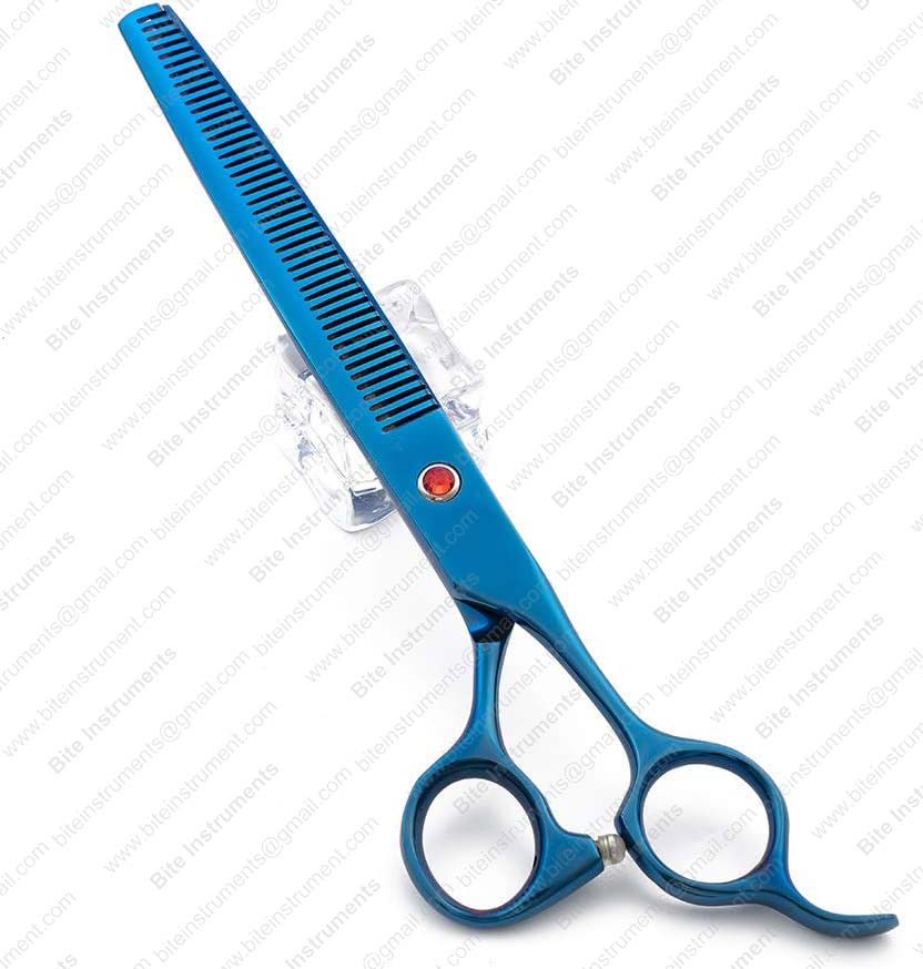 Dog Grooming Scissors Set 8 Inch 4 Pieces Straight & Curved Thinning Scissors Stainless Steel - Image 3