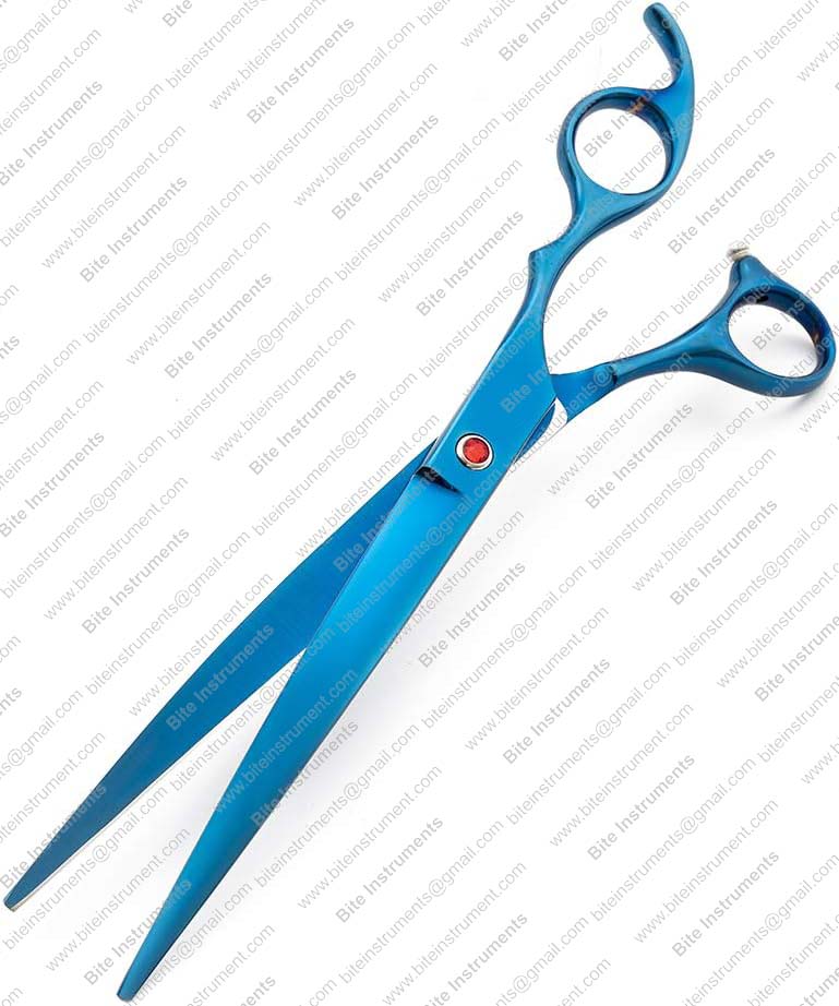 Dog Grooming Scissors Set 8 Inch 4 Pieces Straight & Curved Thinning Scissors Stainless Steel - Image 4