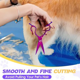 Premium Straight Shears  Right-Handed Professional Dog & Cat Grooming Scissors