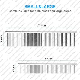 Professional Dog Grooming Comb – Stainless Steel Pet Comb for Dogs & Cats