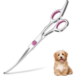 Curved Grooming Scissors for Dogs & Cats – Professional Pet Shears by Bite Instruments