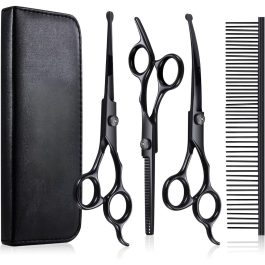 Pet Grooming Scissors Kit – Professional Dog & Cat Hair Cutting Tools | Bite Instruments
