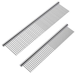 Professional Dog Grooming Comb – Stainless Steel Pet Comb for Dogs & Cats