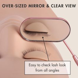 Professional Stainless Steel Lash Mirror for Eyelash Extension Makeup Mirror
