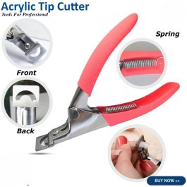 Professional Acrylic False Fake Nail Clipper Art Nail Scissors Manicure Tips Cutter Bite Instruments