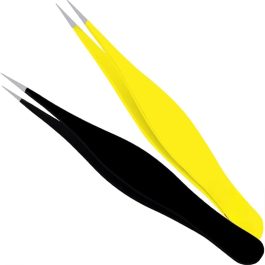 Bite Instruments Sharp Pointed Tweezers Precision Fine Point Tip Ingrown Hair Removal Kit