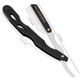 Professional Men’s Straight Shaving Razors kit With 10 Replaceable Blades