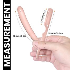 Professional Straight Razor for Men – Barber Straight Edge Razor with 100 Blades