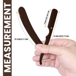 Professional Straight Razor for Men, Barber Straight Edge Razor Safety with Blades