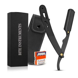 Bite Instruments Professional Straight Razor for Men – Barber Straight Edge Razor