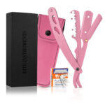 Professional Straight Razor for Men, Barber Straight Edge Razor Safety