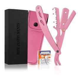 Professional Straight Razor for Men, Barber Straight Edge Razor Safety