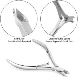 Silver Cuticle Nipper & Pusher Set Stainless Steel Manicure Tools Kit | Bite Instruments