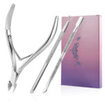 Silver Cuticle Nipper & Pusher Set Stainless Steel Manicure Tools Kit | Bite Instruments